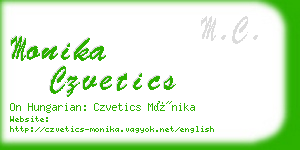 monika czvetics business card